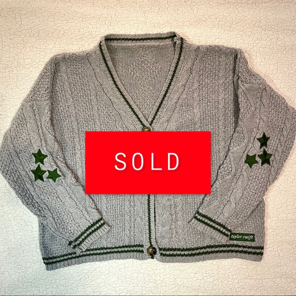 Grey Taylor Swift folklore Cardigan NEW